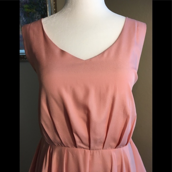 Angie Ruffled Pink Strappy Dress - Picture 2 of 5